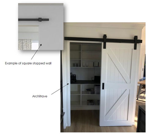 HOW TO WORK OUT THE RIGHT SIZE SLIDING BARN DOOR FOR YOUR DOORWAY?